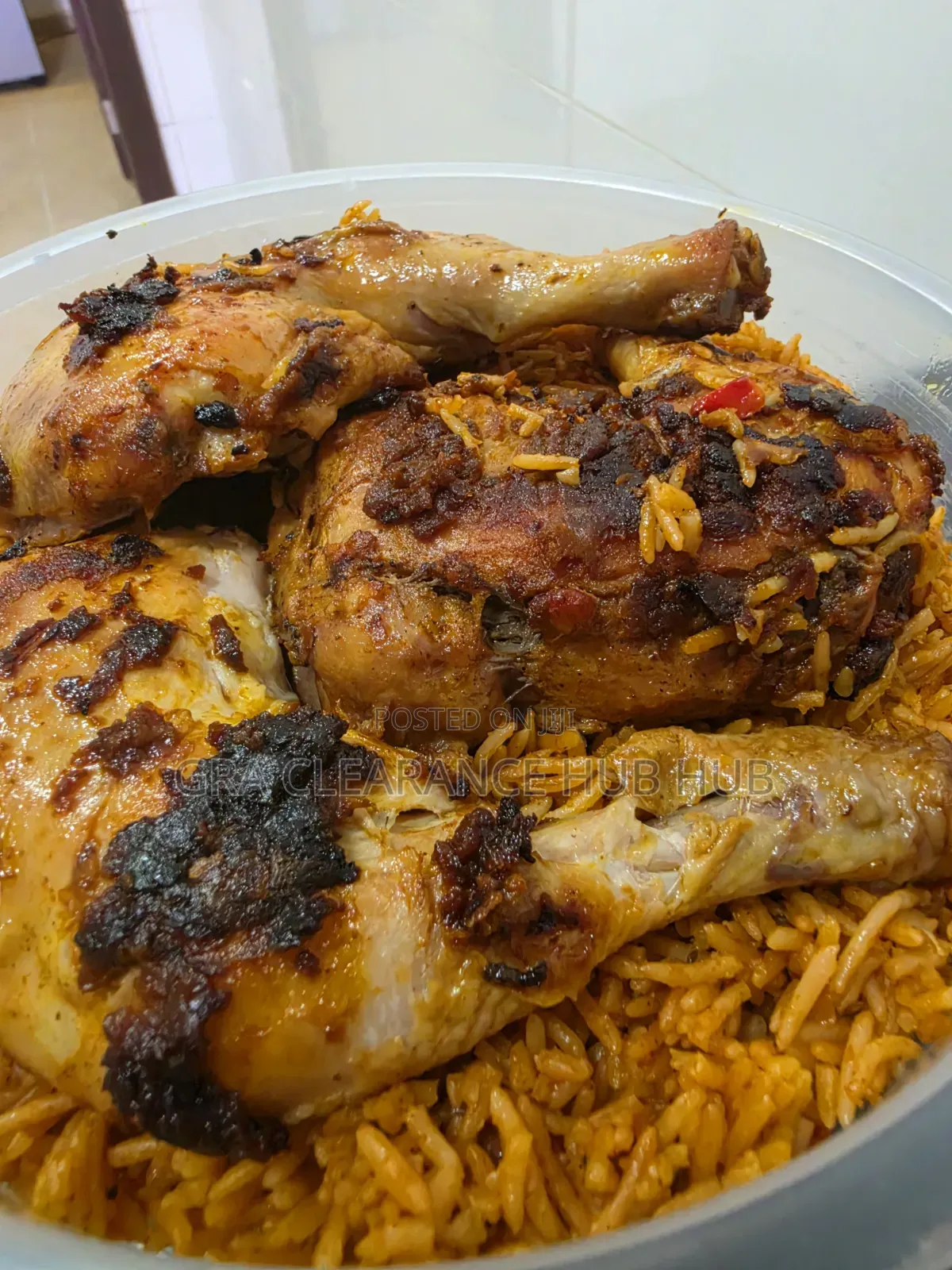 Fresh Smoky Jollof Rice Bowls & Chicken Delivery Service
