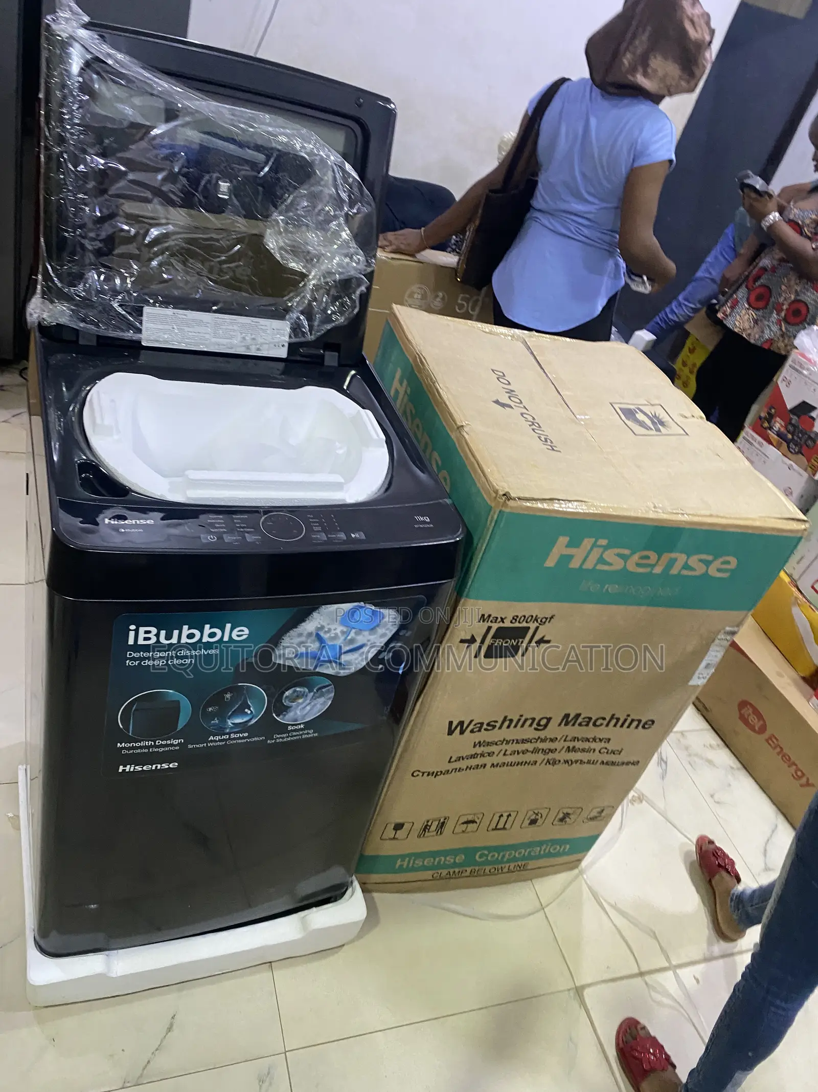 Hisense 11KG WT3K1123UB Automatic Top Loader With Auto-Restart