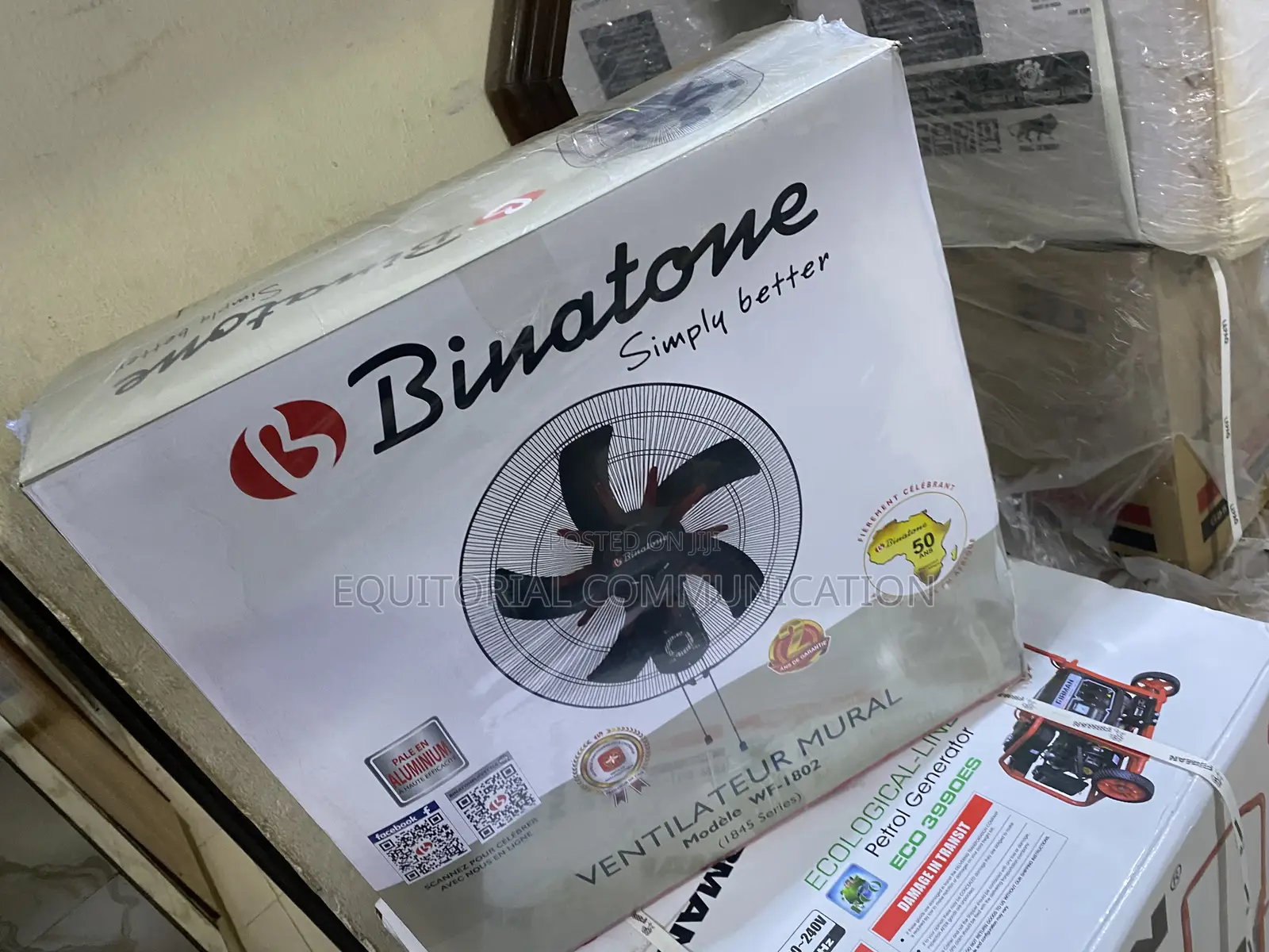 Binatone WF-1802 18-Inch Air Circulation Wall Fan