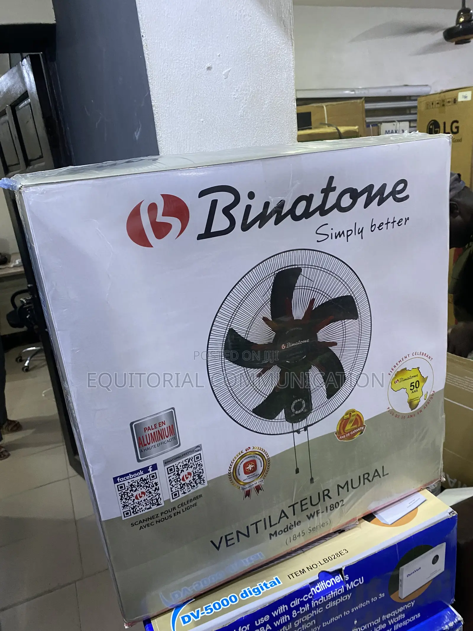 Binatone WF-1802 Wall Fan With Wide-Area Oscillation