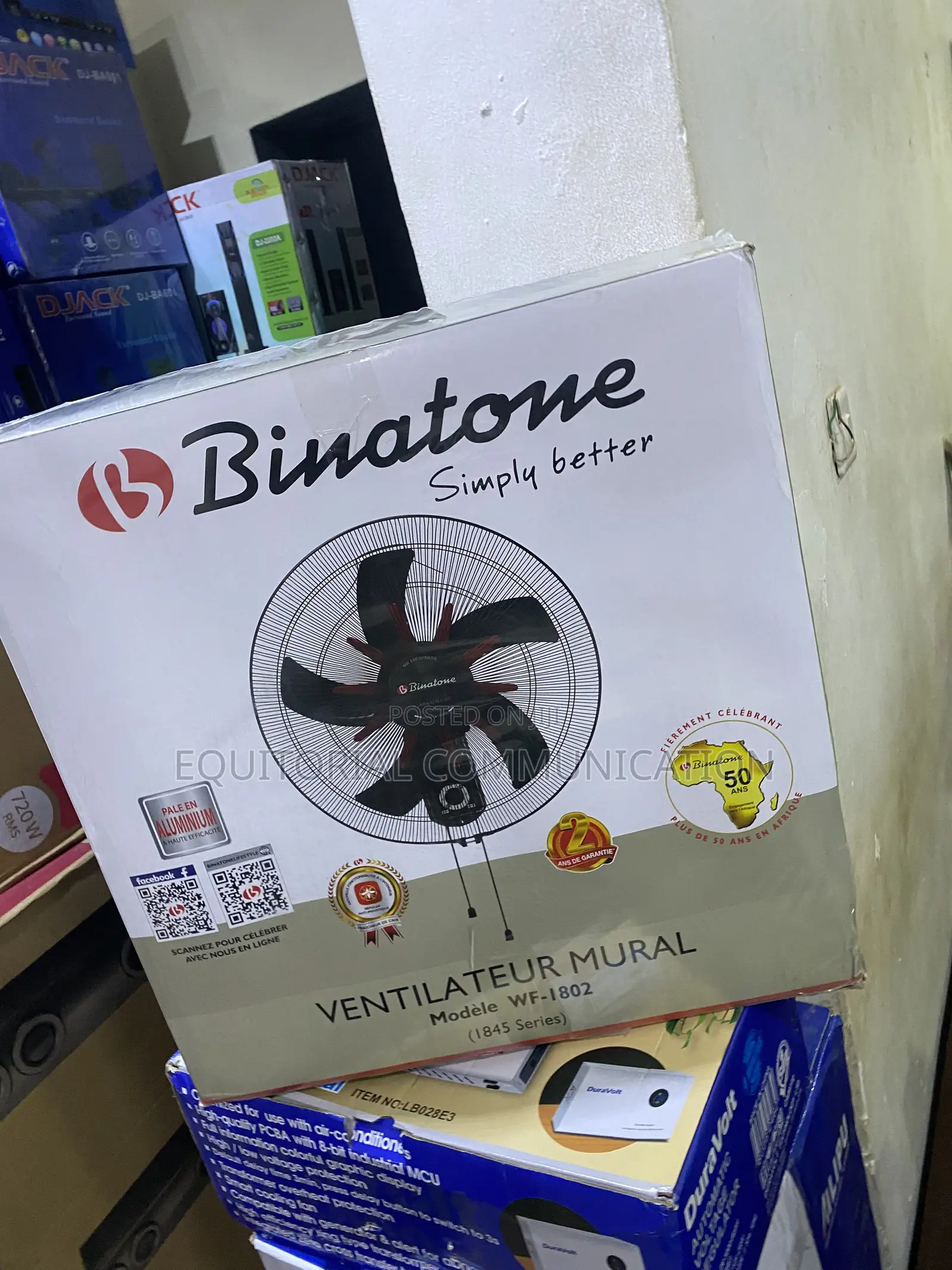 Binatone WF-1802 120W 18-Inch Wall Fan