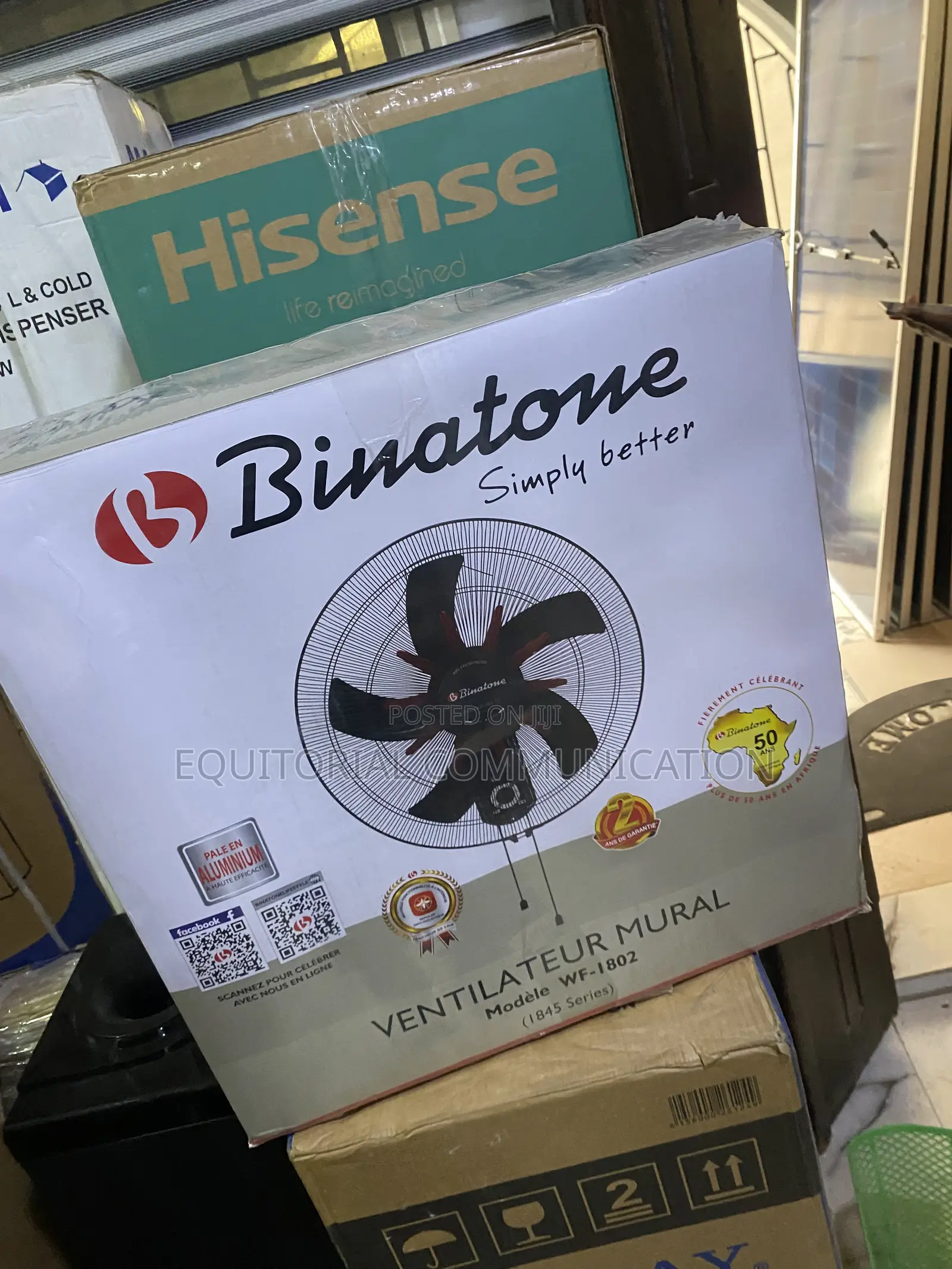 Binatone WF-1802 18-Inch Fan With Protective Safety Grille