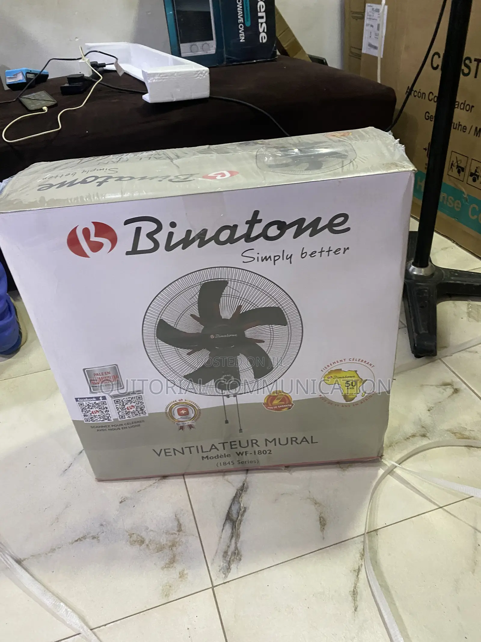 Binatone 18-Inch Wall Fan for Bedroom Ventilation