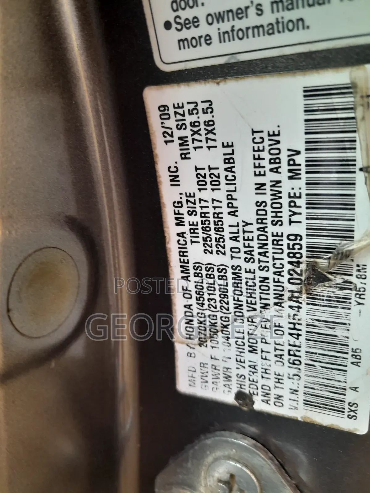 Honda CR-V 2010 Gray