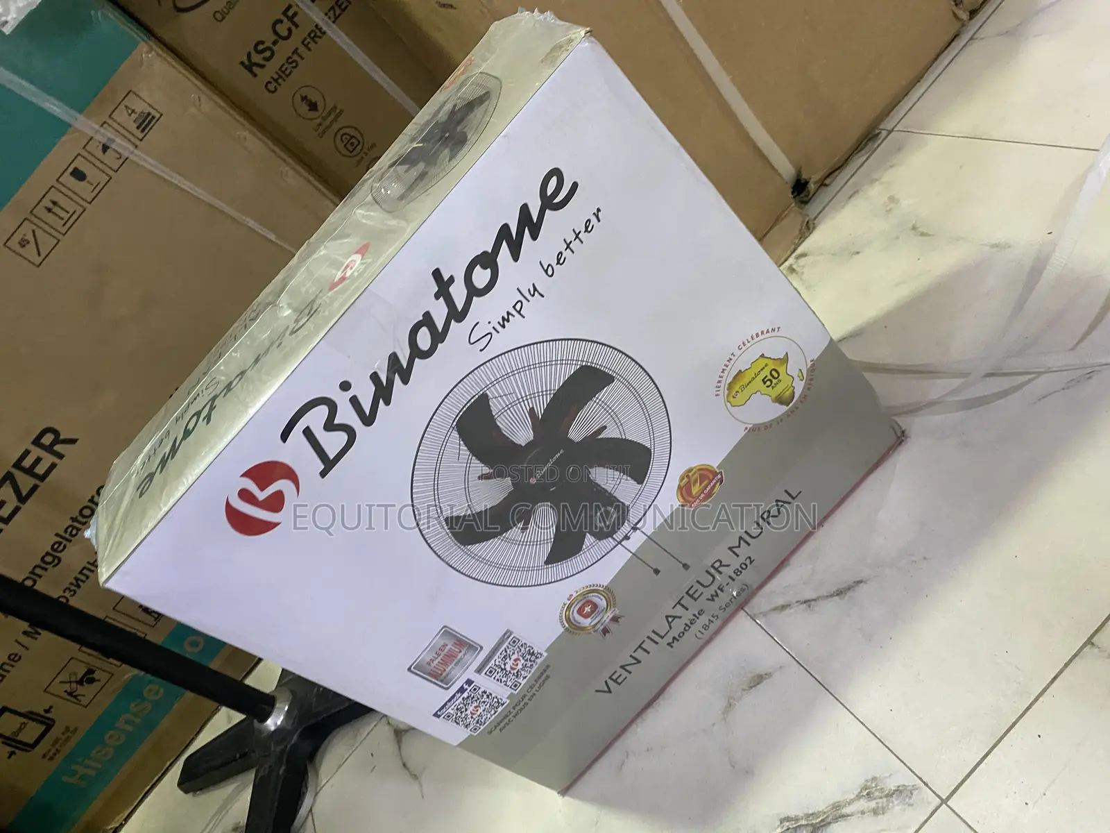 Binatone WF-1802 Wall Fan With Wide Air Distribution