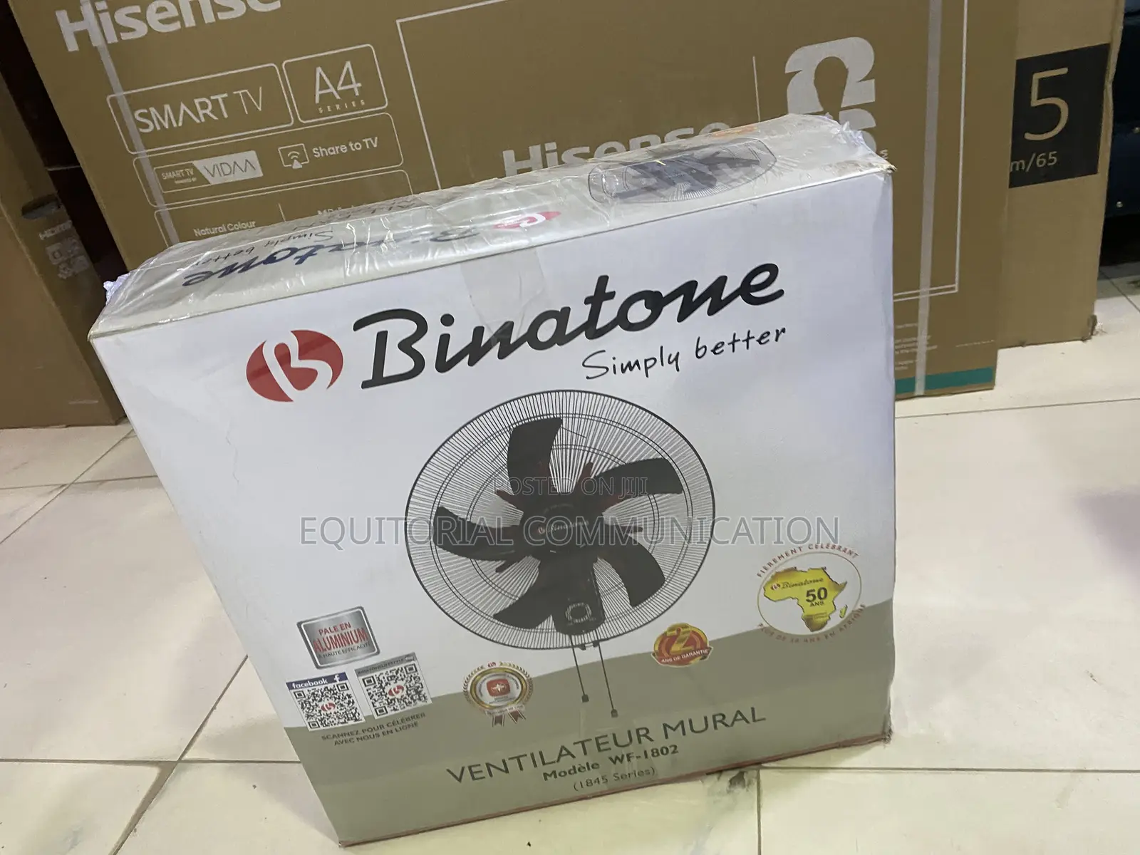 Binatone WF-1802 18-Inch Wall Fan With Protective Grille