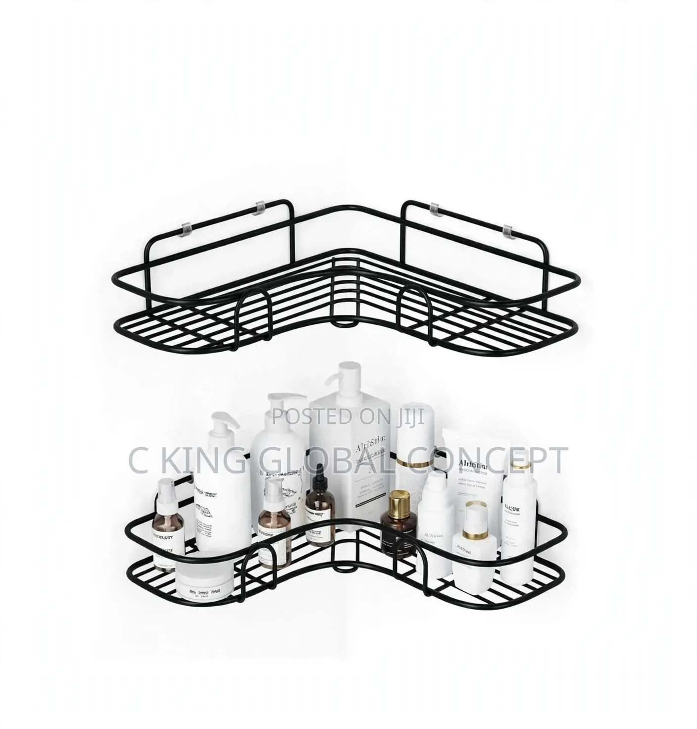 Brand New 2-Tier Corner Shower Caddy - No Drilling Bathroom Organizer