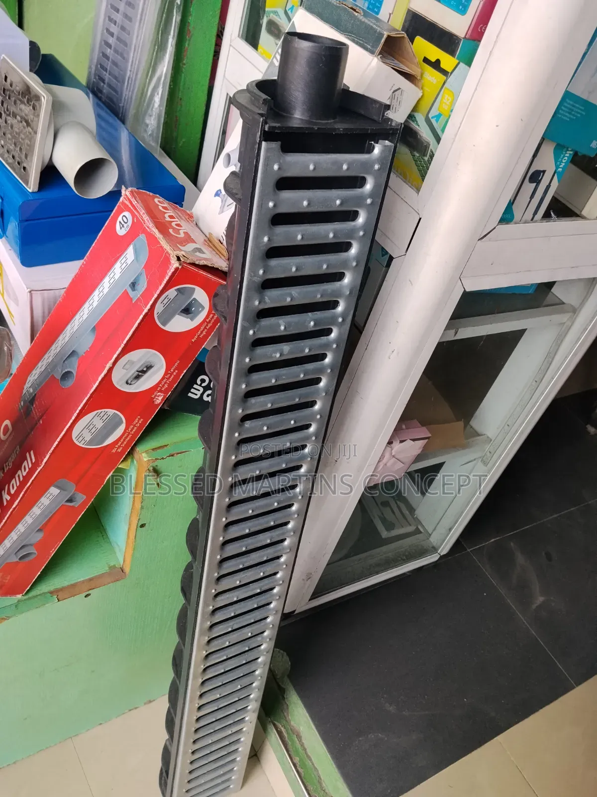 100cm (1 Meter) Compound Floor Drain With Stainless Steel Trench Cover