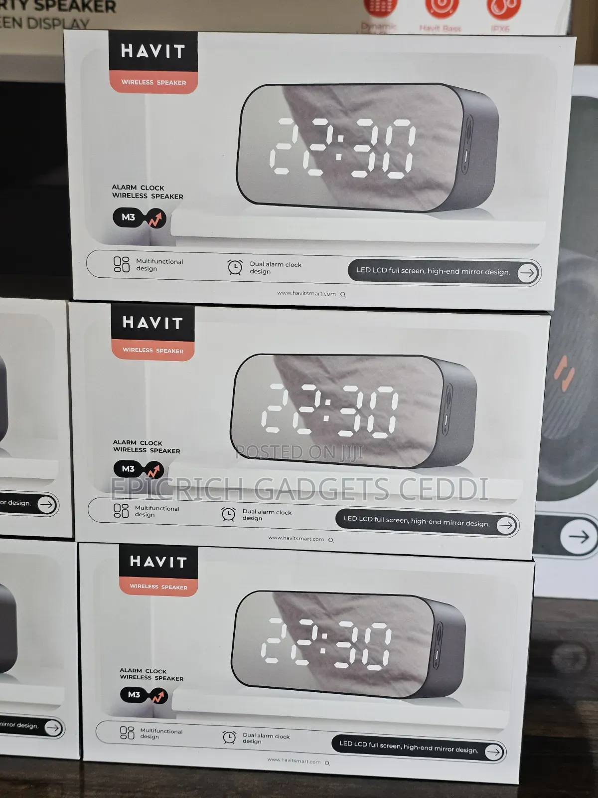 Digital Alarm Clock, Bluetooth Speaker and FM Radio
