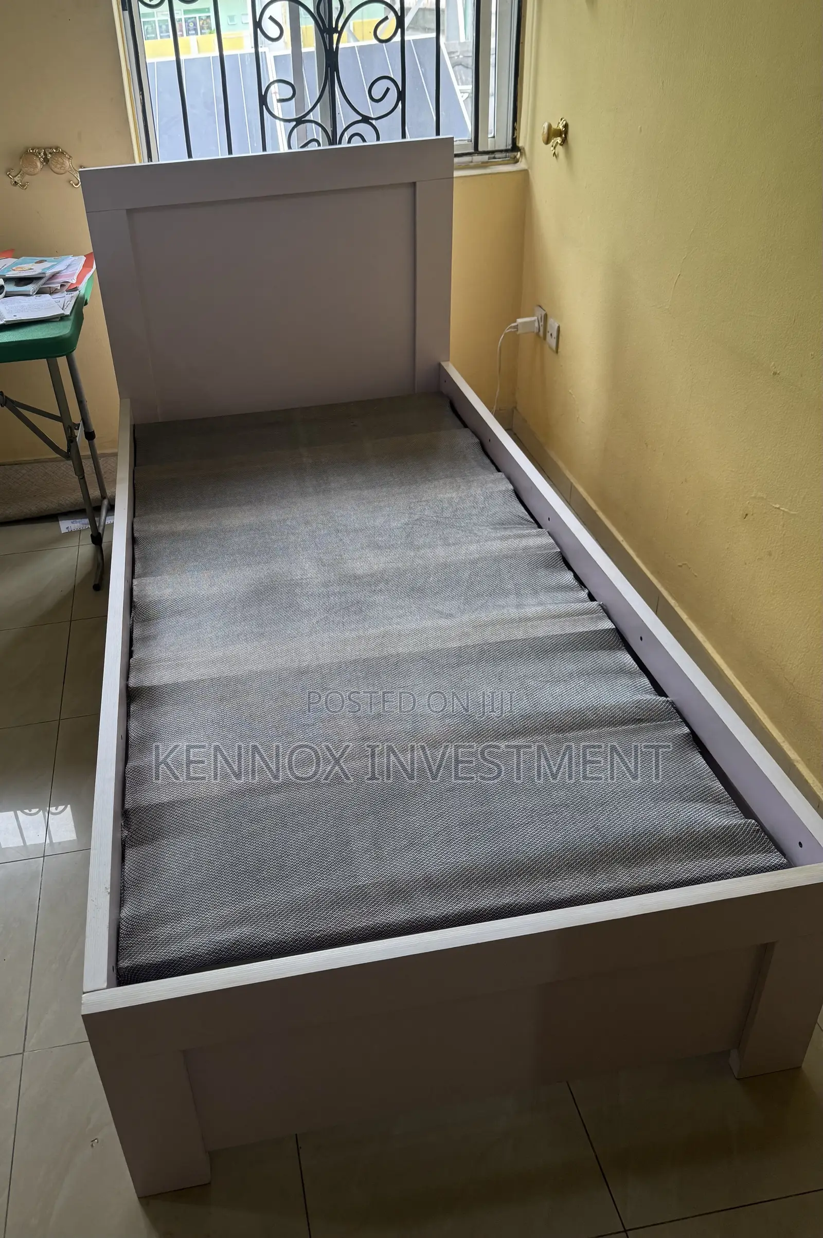 3ft by 6ft Wooden Bedframe With 2 Attached Drawers.