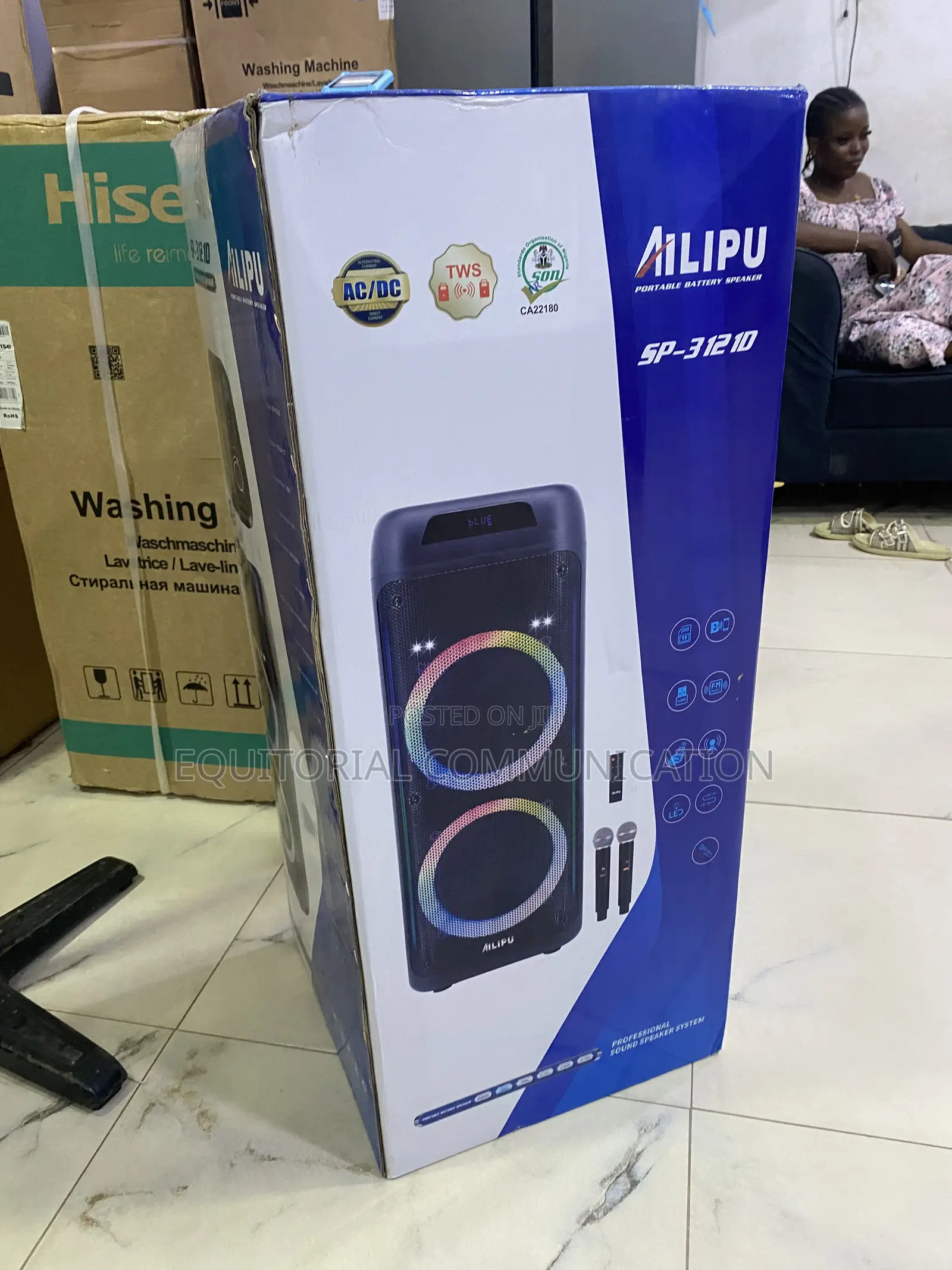 AILIPU SP-31210 Stereo Speaker System With TWS