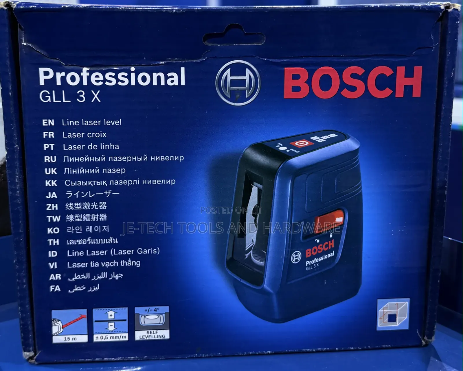 Bosch Professional GLL 3 X Compact 3-Line Laser Level
