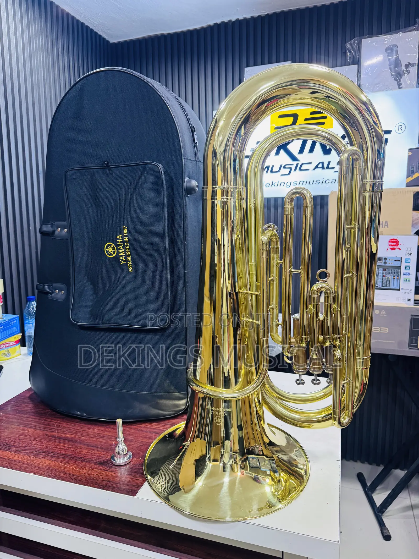 Gold Yamaha Tuba Instrument