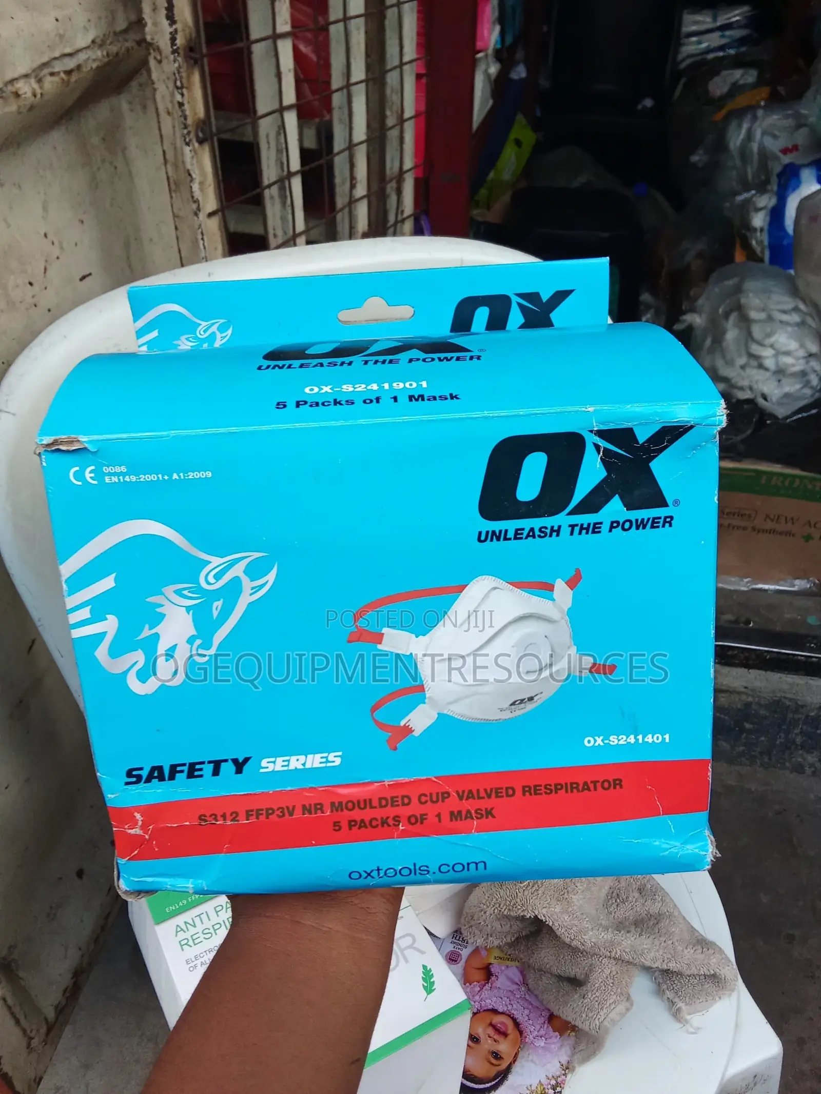 OX S312 FFP3V NR Moulded Cup Valved Respirator.