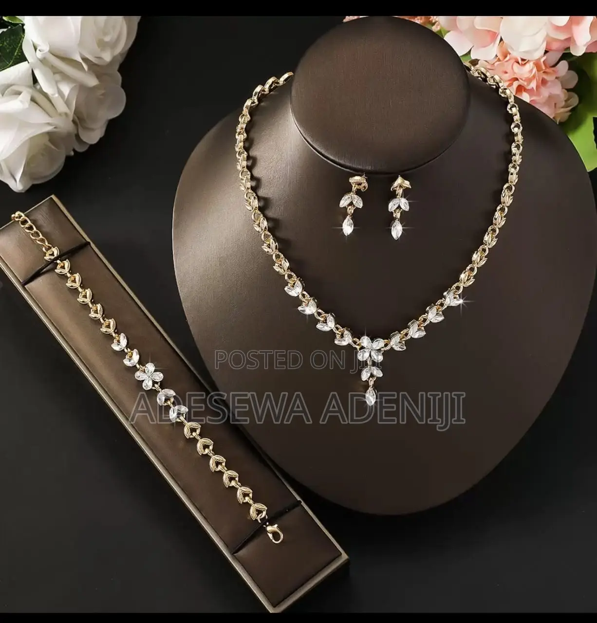 Bridal Zirconia Necklace Sets With Matching Bracelets & Earrings