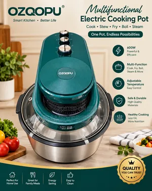 Ozqopu 8L Electric Air Fryer With a Transparent Glass Bowl. Atm