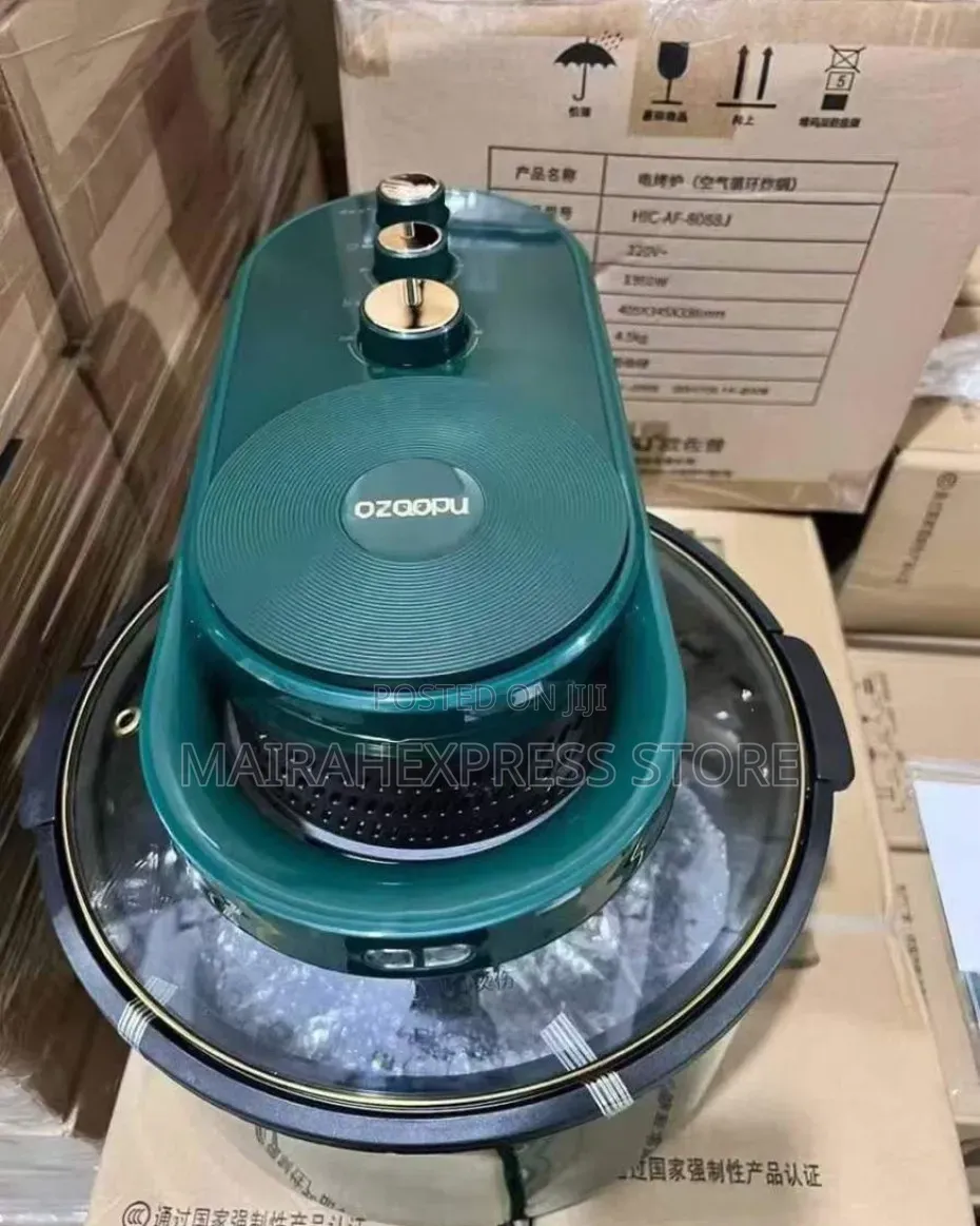 Ozqopu 8L Electric Air Fryer With a Transparent Glass Bowl. Atm