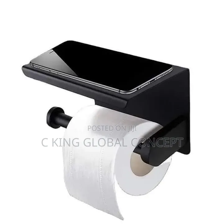 Wall Mounted Toilet Paper Holder With Bathroom Tissue Roll Holder