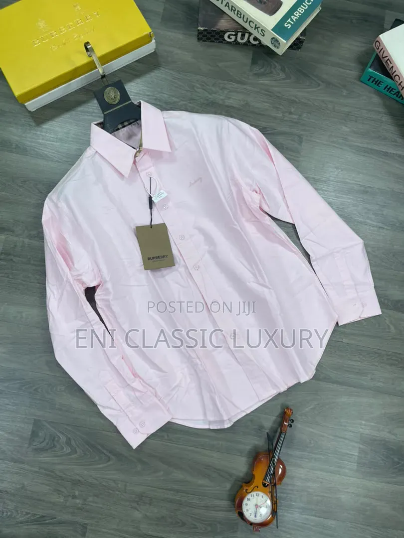 Burberry Luxury Men's Shirts Plain Design Good Quality Well Branded