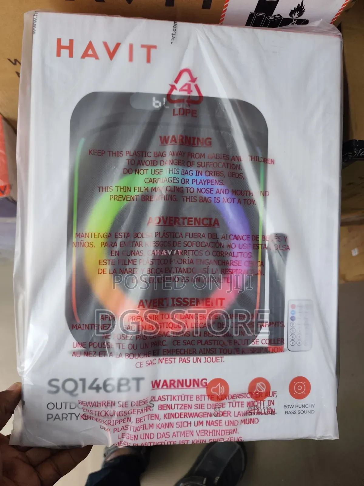 Havit SQ146bt 60w Bluetooth Speaker With Microphone 