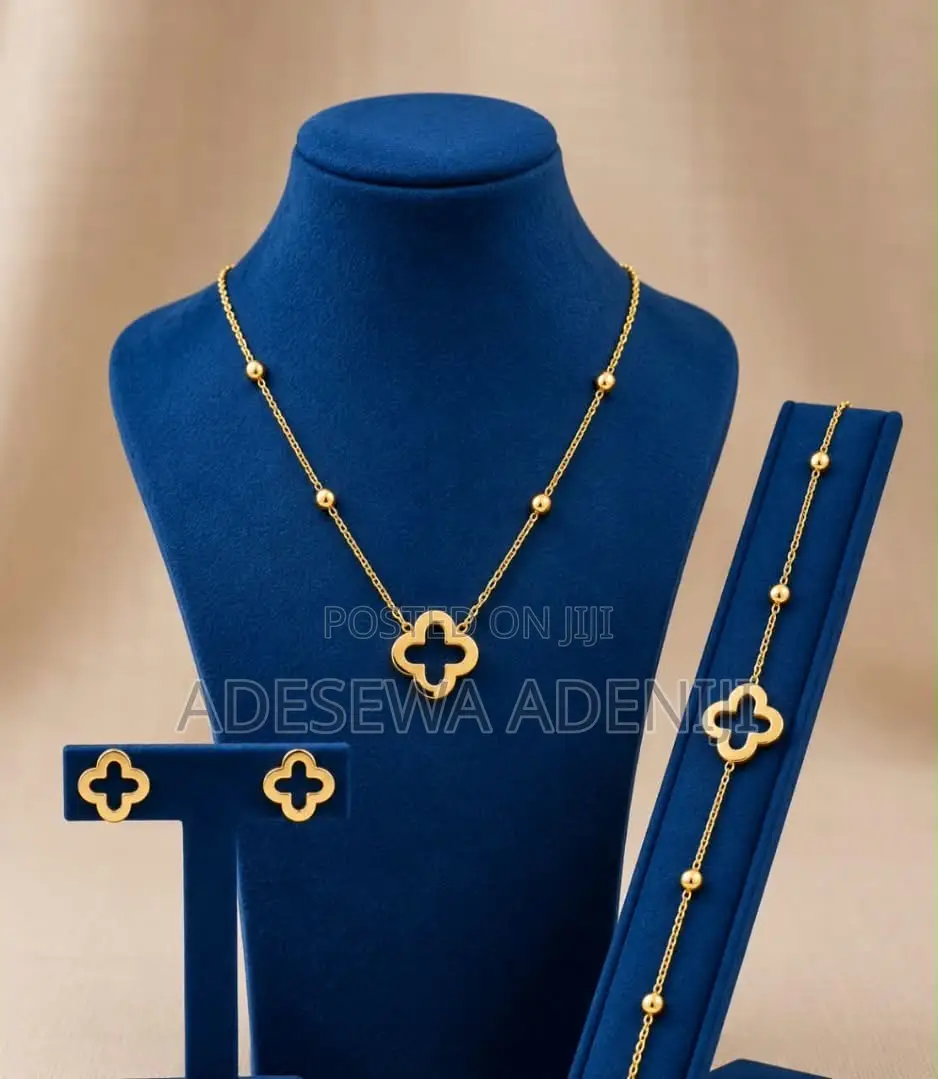 Love Heart Stainless Steel Matching Necklace, Earrings & Bracelets