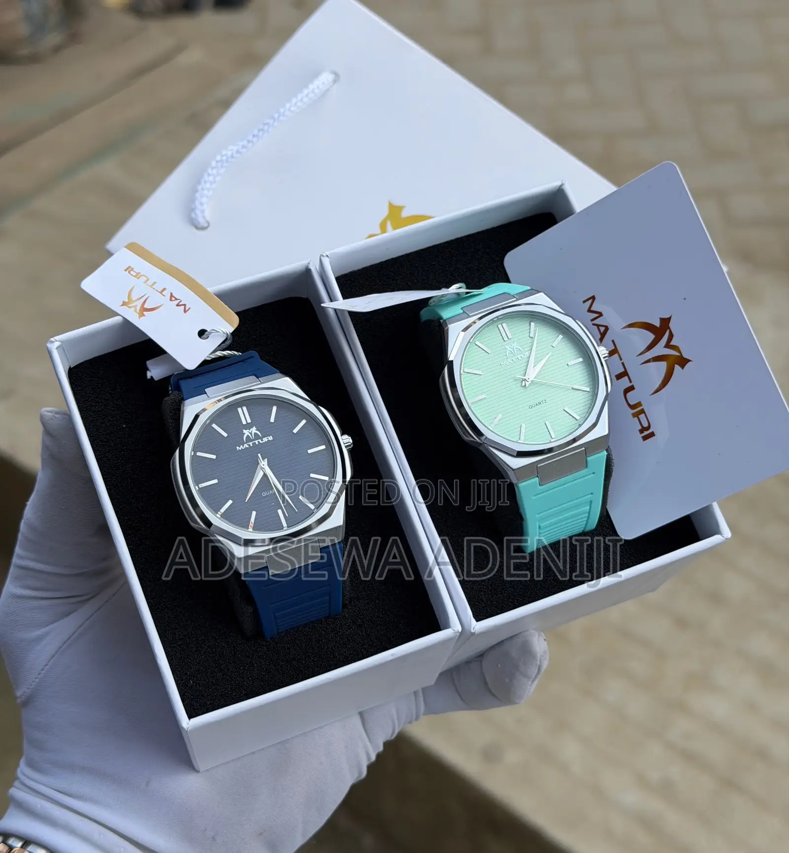 Matturi Slim Face Silicone / Rubber Strap Wristwatch