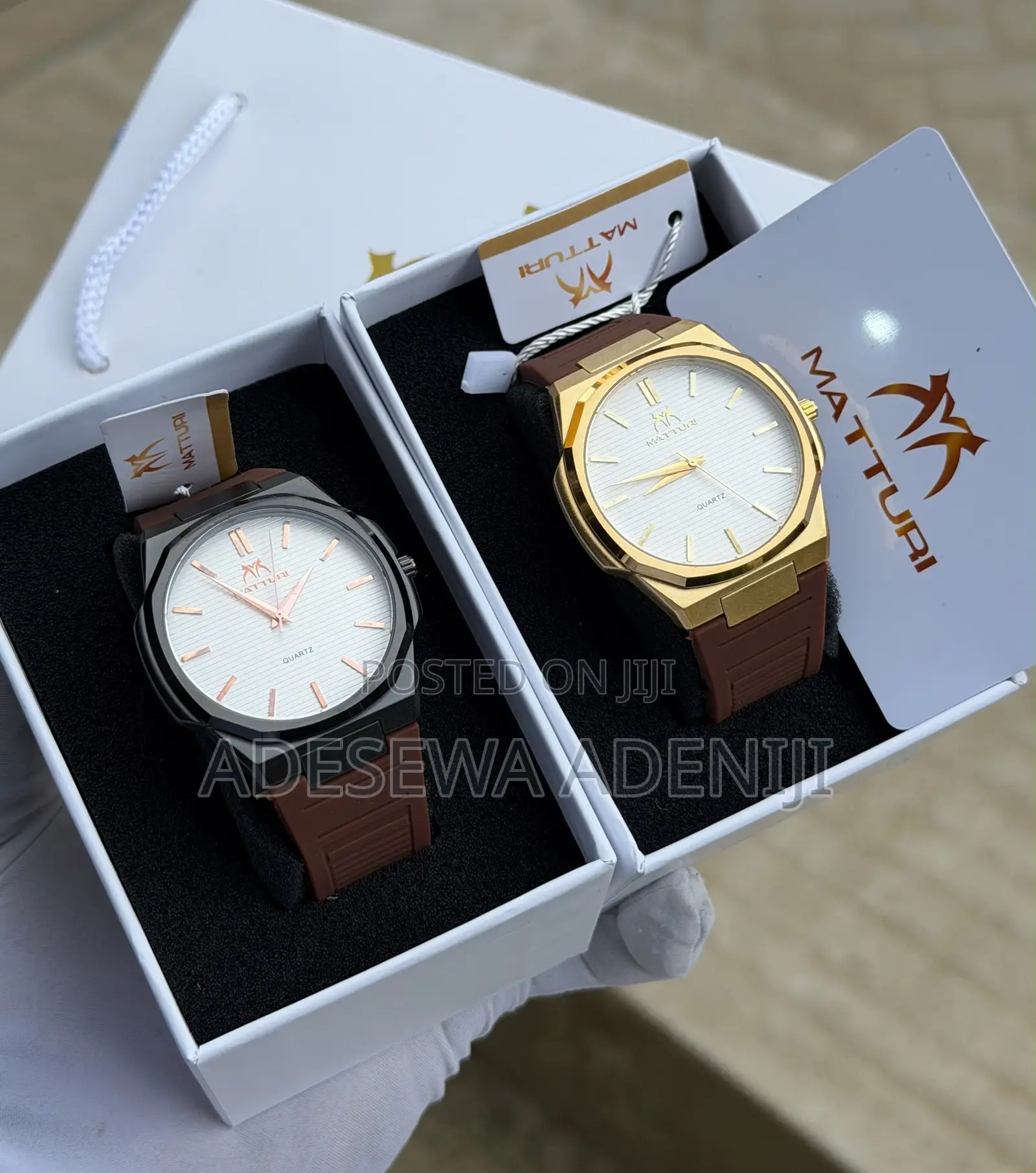 Matturi Slim Face Silicone / Rubber Strap Wristwatch