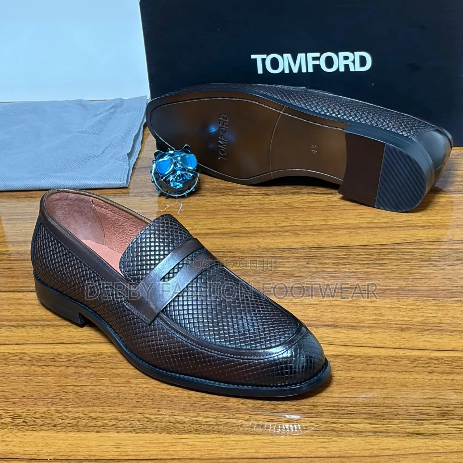 Black and Brown Tomford Loafers