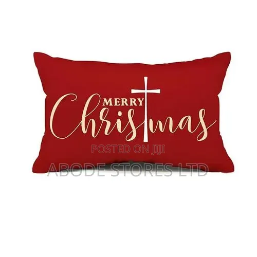 12 X 20 Red Merry Christmas Throw Pillow