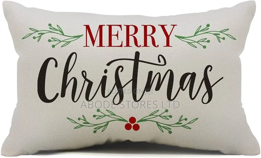 Christmas Throw Pillow12 X 20 Multicolor Merry Christmas Throw Pillow