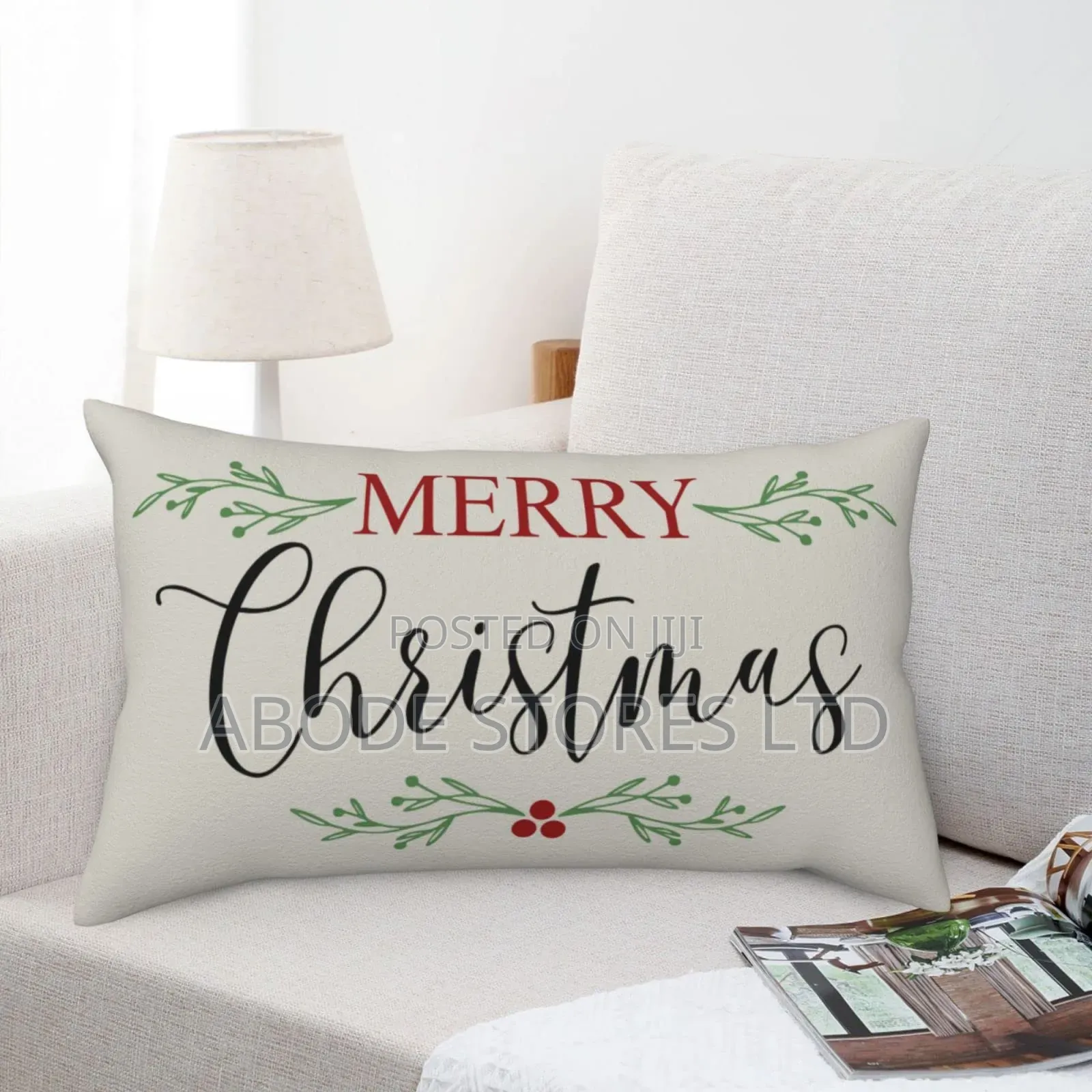 Christmas Throw Pillow12 X 20 Multicolor Merry Christmas Throw Pillow