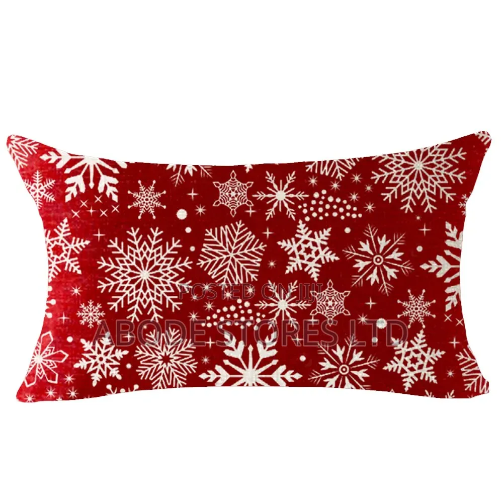 12 X 20 Snowflakes Christmas Throw Pillow