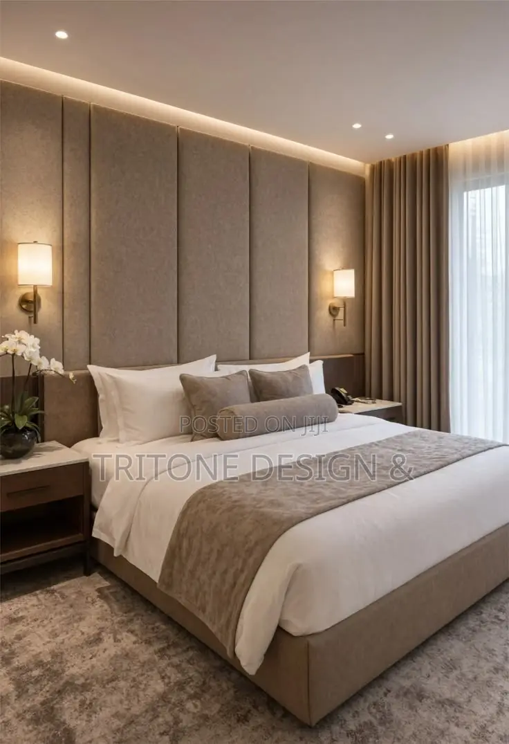 Luxury Hotel Bedroom Interior Design, Furniture & Custom Woodwork