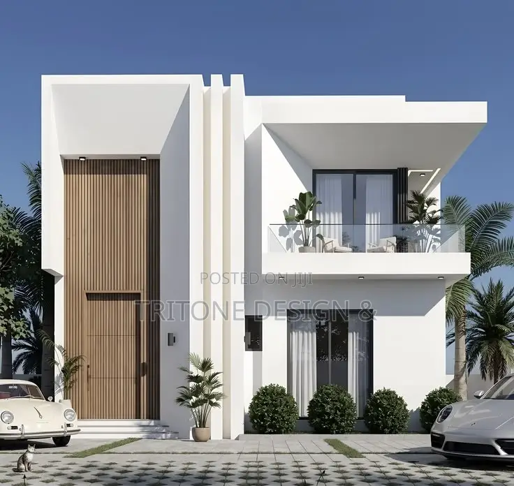 Modern 4 Bedroom Duplex Architectural Design for a Plot of Land
