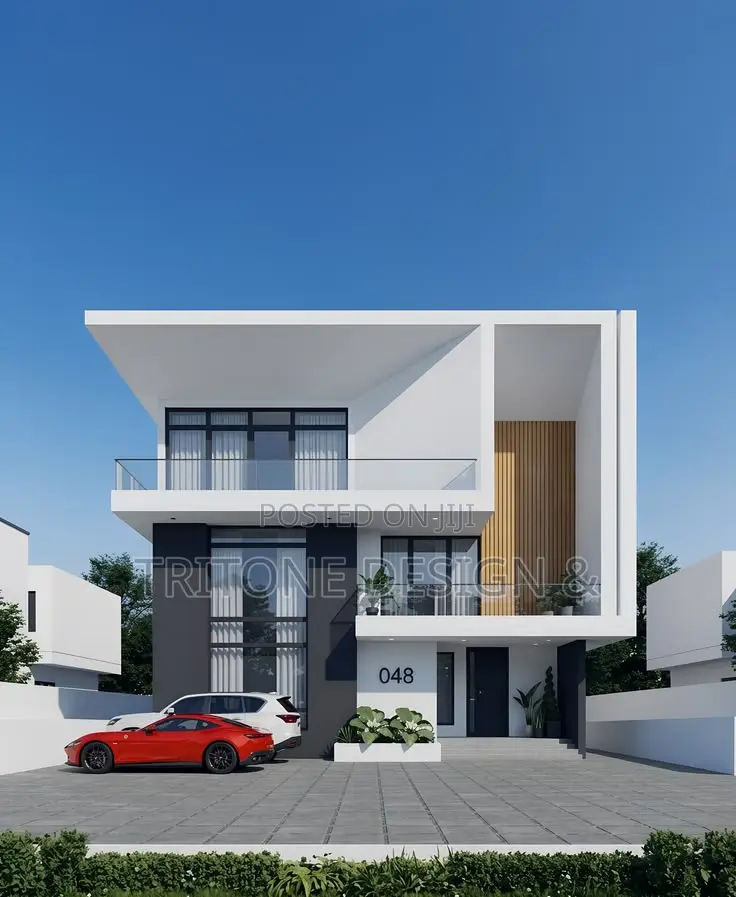 Modern 4 Bedroom Duplex Architectural Design for a Plot of Land