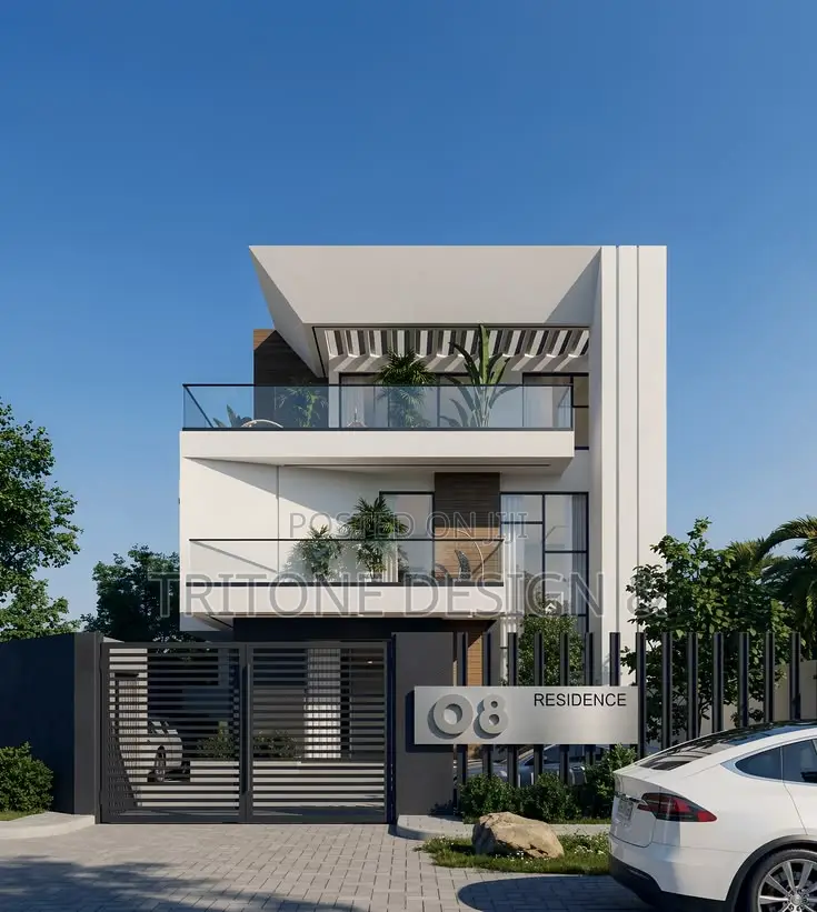 Modern 4 Bedroom Duplex Architectural Design for a Plot of Land
