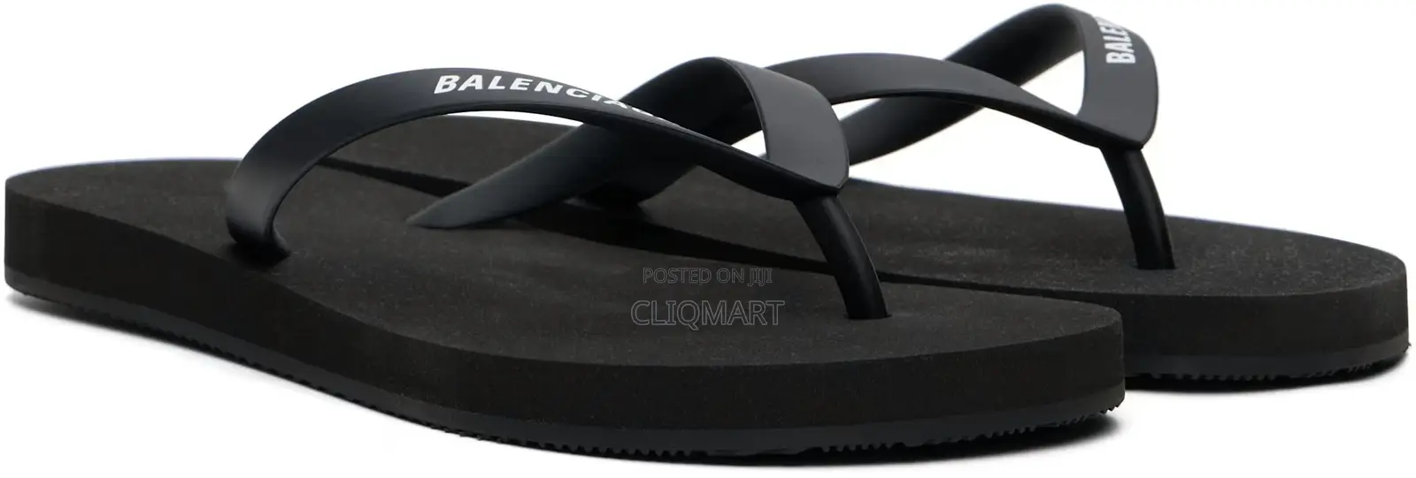 Balenciaga Paris Tourist Graphic & Solid Logo Flip-Flops