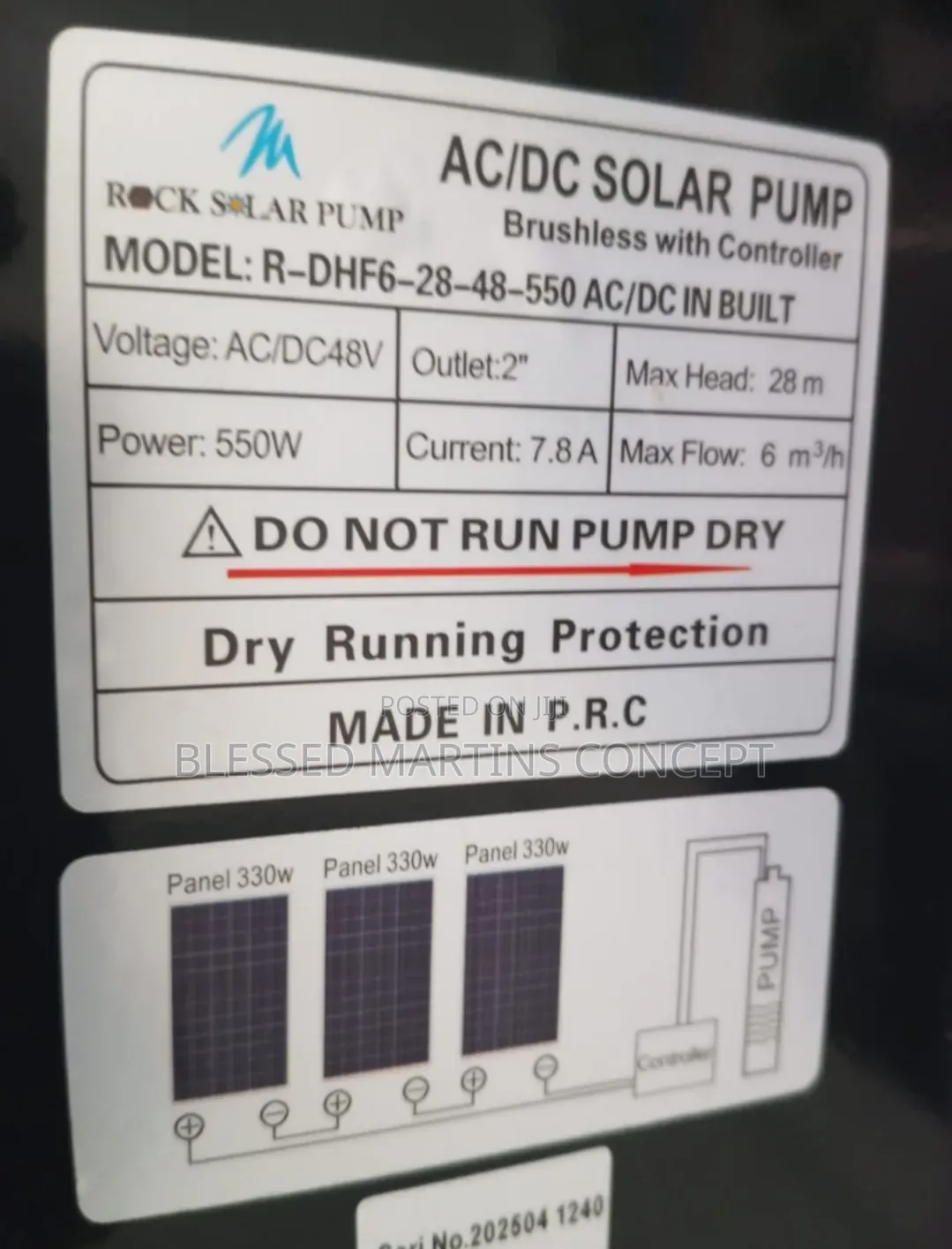 1.5HP AC/DC Solar Hybrid Irrigation Surface Pump. 100% Copper Coil
