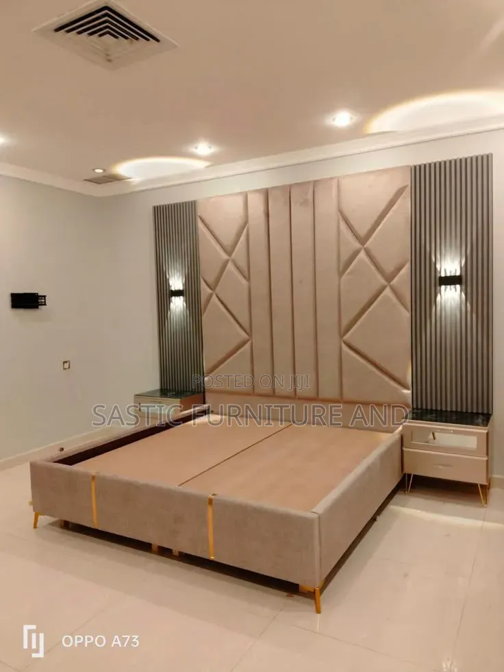 Full Wall 6 by 6 Padded Bedframe