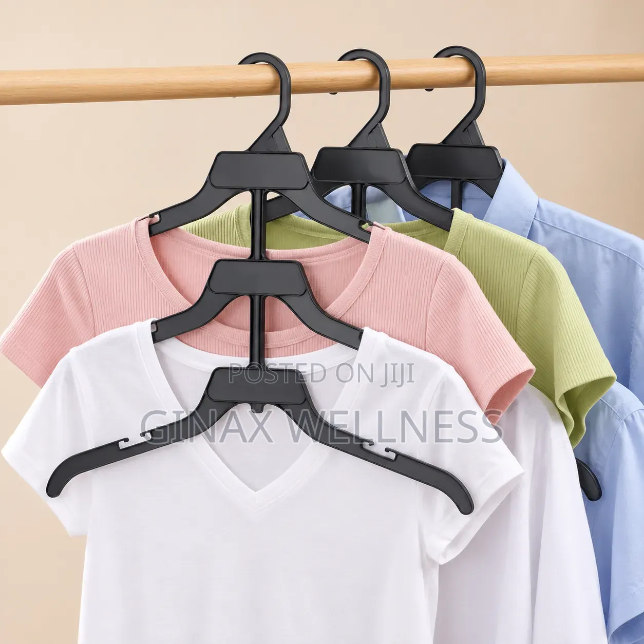 3-Tier Space Saving Plastic Clothes Hanger (10 Pieces)