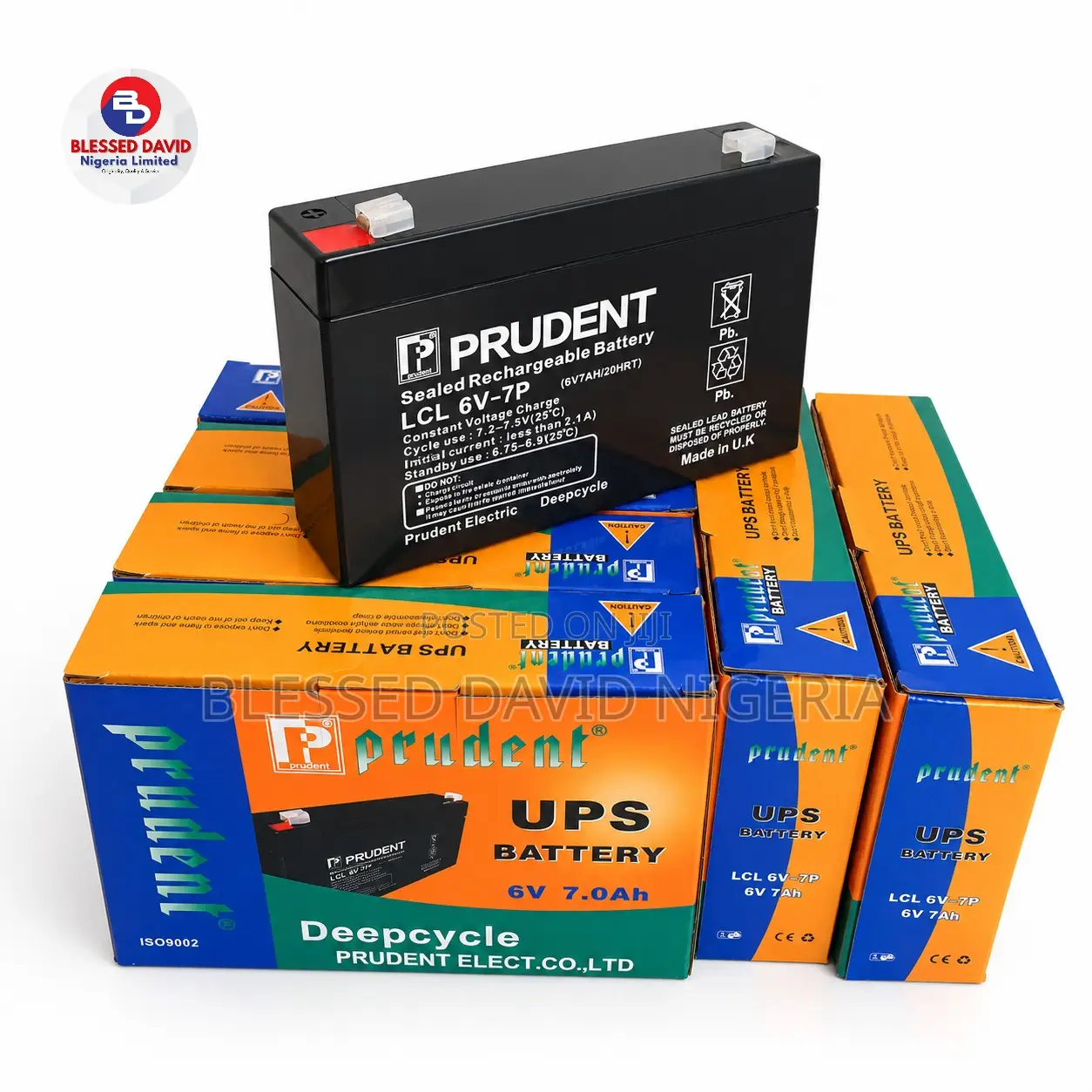 Prudent 6V 7AH Rechargeable Fan Replacement Battery (6v7ah/