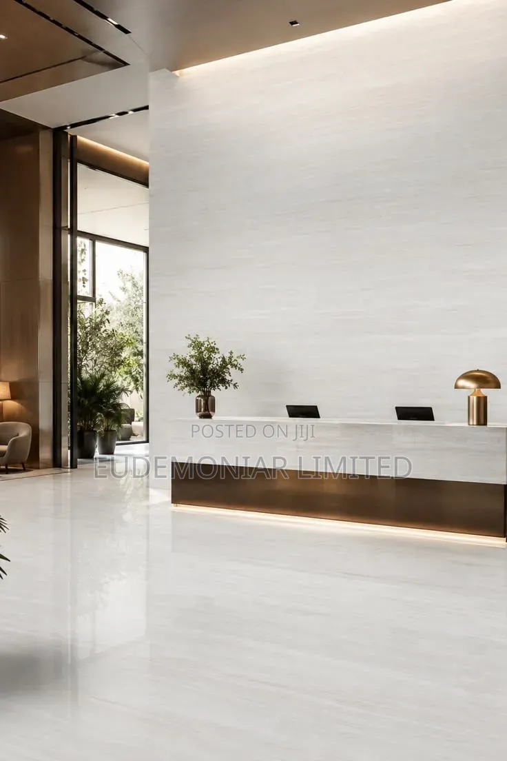 White Marble Slab Laying Contractor