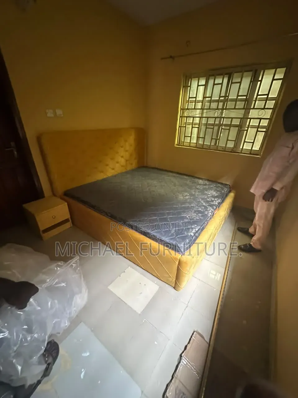 Yellow  6 by 6 Bedframe
