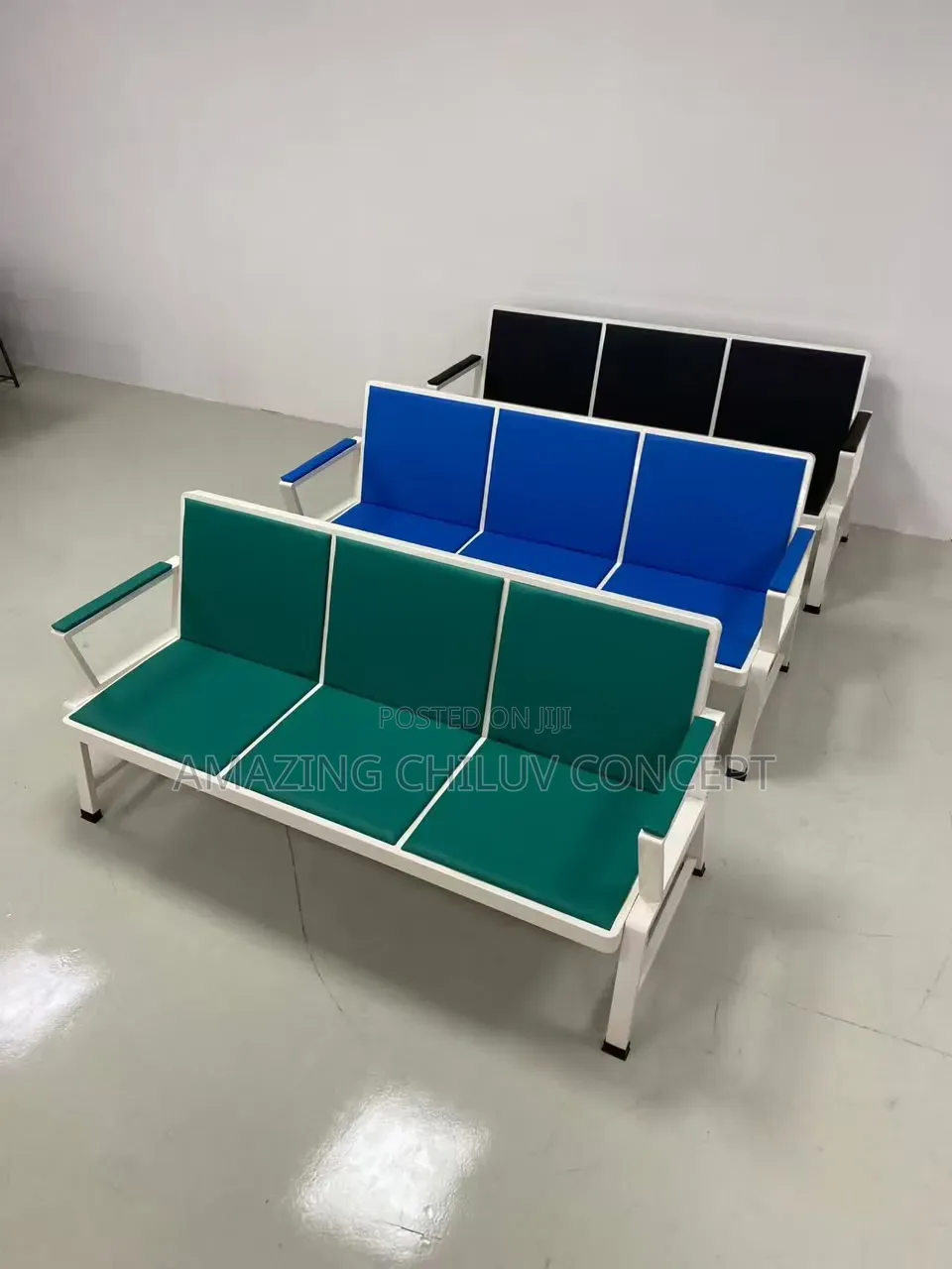 3-Seater Metal Waiting Room Chair