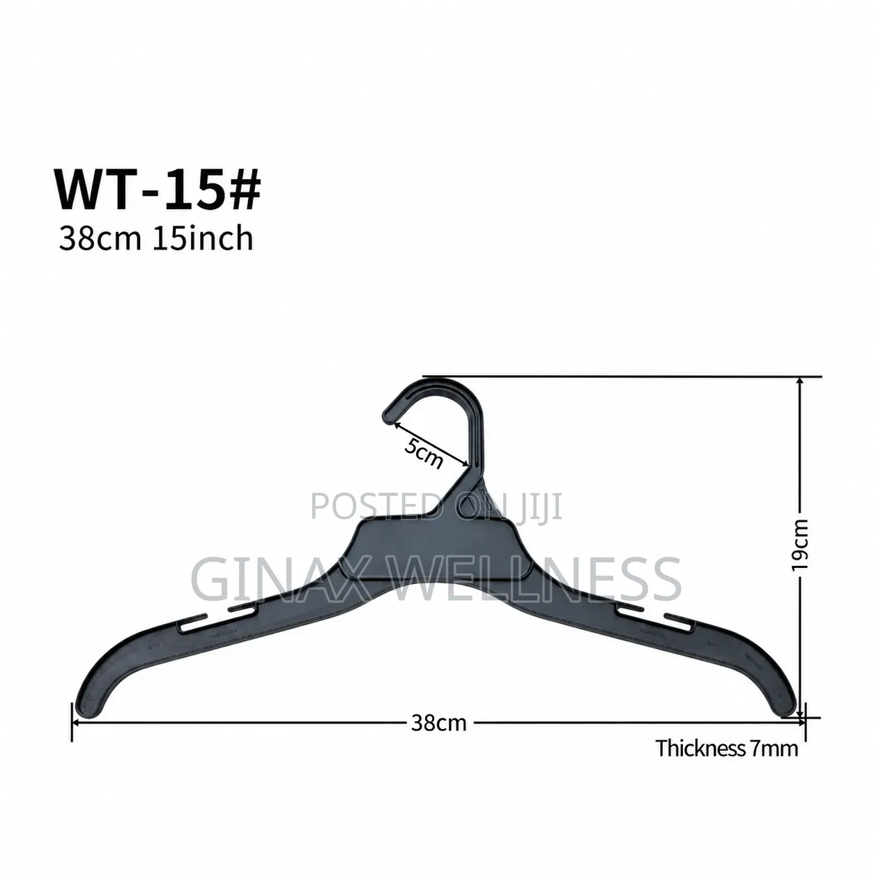 Children's Plastic Clothes Hangers With Anti-Slip Hooks (10 Pieces)