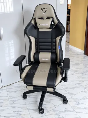 FURGLE Gaming Chair – Premium Black & Beige