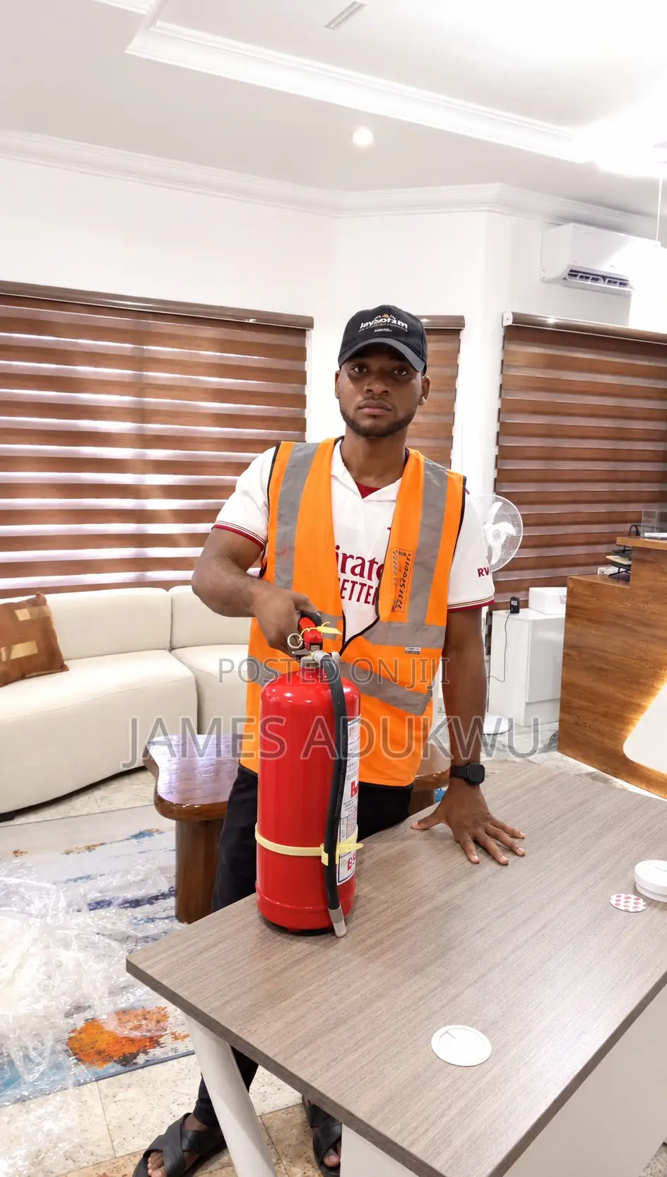Fire Extinguisher, Smoke Detector and Fire Alarm