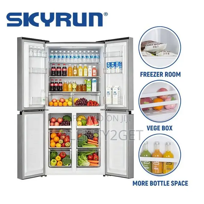 Skyrun 462 Litres Side by Side 4 Doors No Frost Fridge (BCD4-540A)
