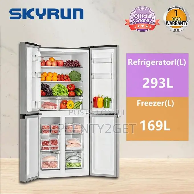 Skyrun 462 Litres Side by Side 4 Doors No Frost Fridge (BCD4-540A)