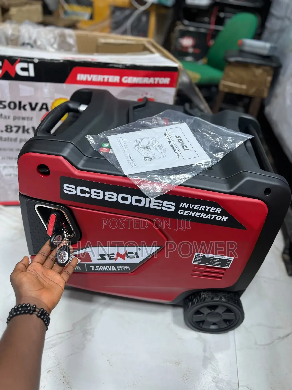 Senci SC9800IES 7.5kva Silent Inverter Generator With All Accessories.